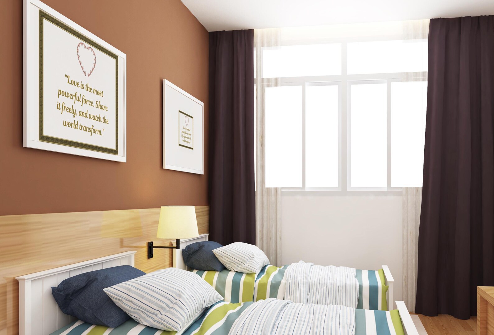 Inspirational Love Quote Wall Art – Printable Decor | “Love is the Most Powerful Force”