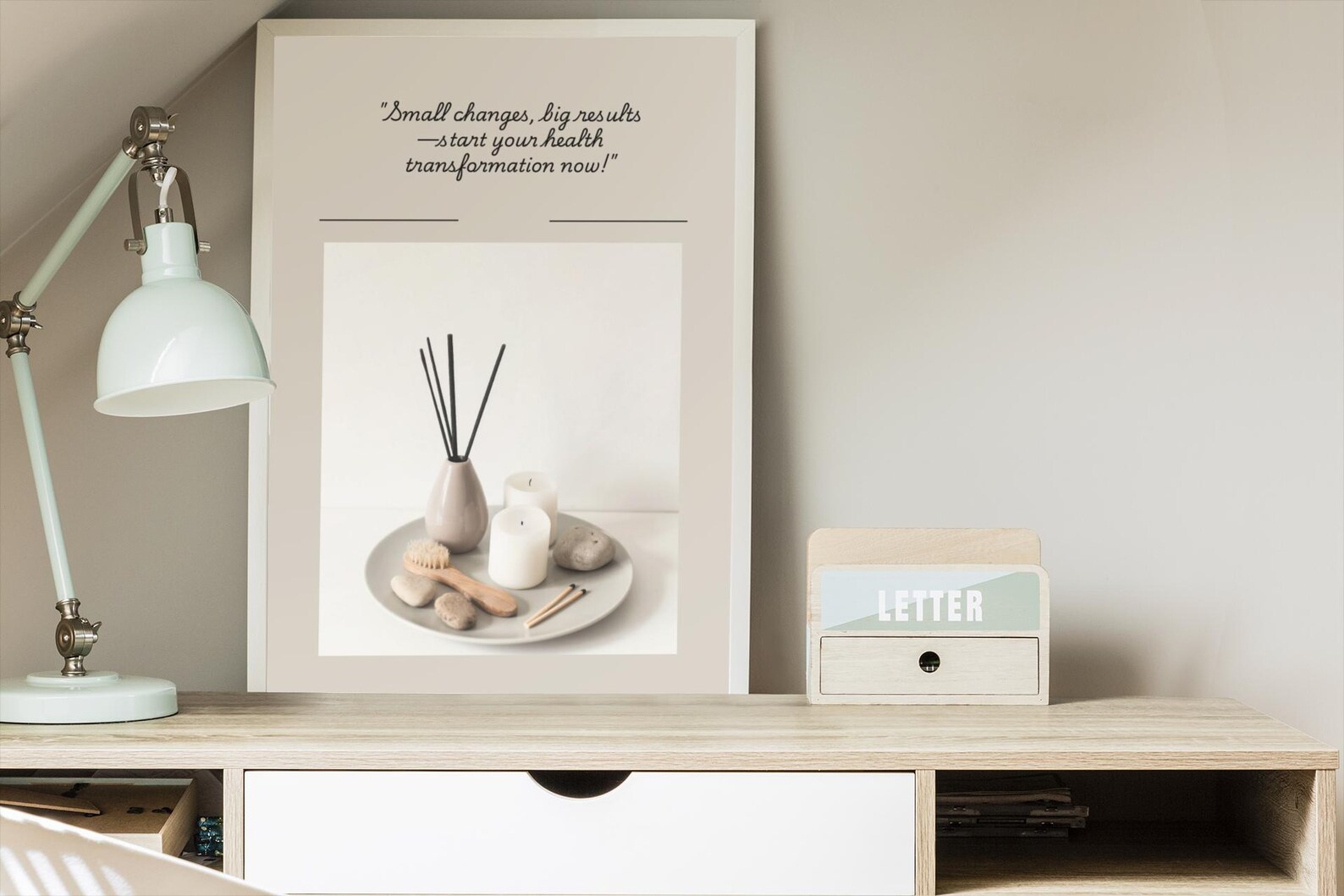 Printable Wellness Quote for Spa, Therapy Room, or Self-Care Space